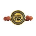 World's Best Brother Rudraksha Bracelet Rakhi