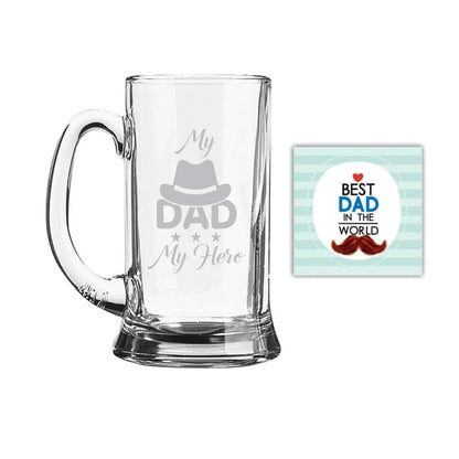 My dad My Hero Icon Beer Mug