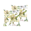 Floral Cushion Covers Set of 2 24x24 - Gorgeous Green Throw