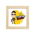Framed Wall Clock for Brother - Rock Star Brother 8x8 Inches Rakhi Gift