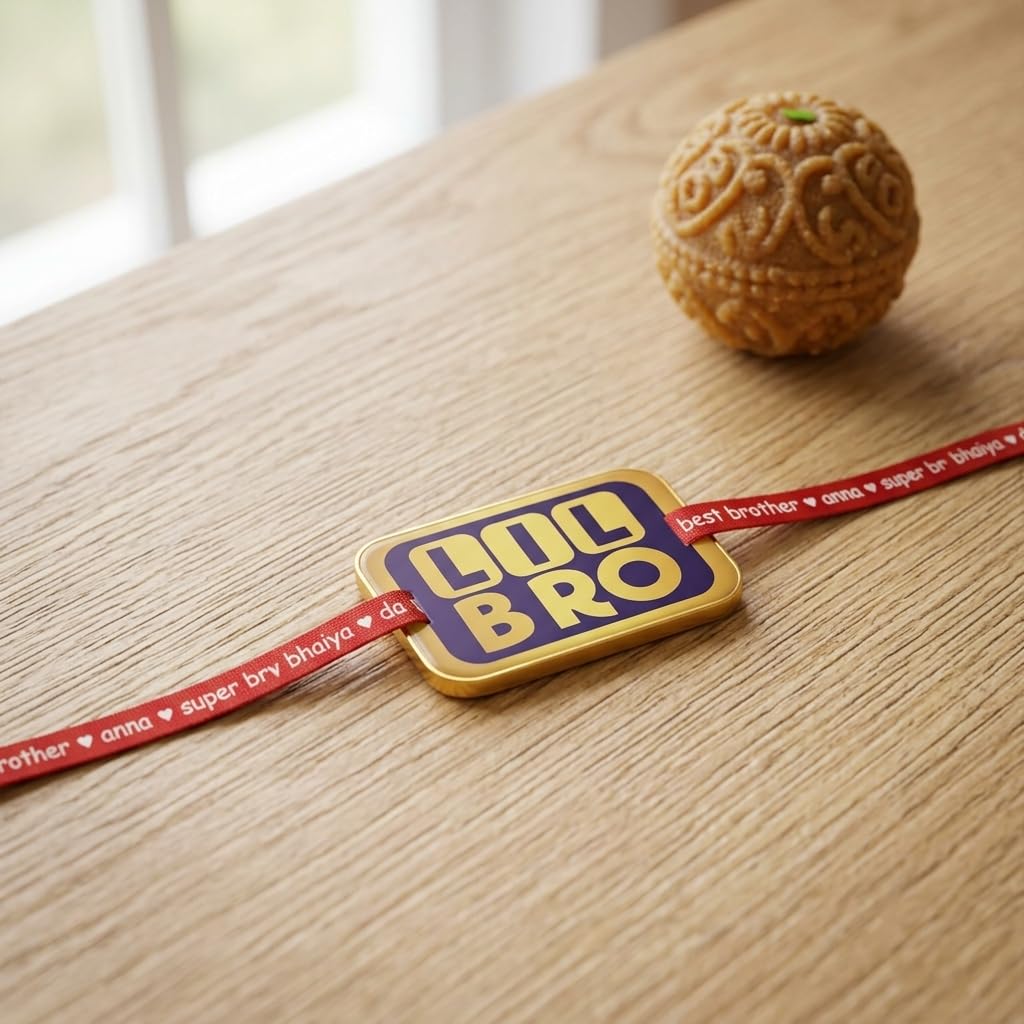 TheYaYaCafe Big Little Bro Printed Raksha Bandhan Rakhi (Set of 2)