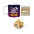 World's Most Awesome Bhabhi Rakhi Combo - Mug, Coaster, Badam Patisa & Rakhi