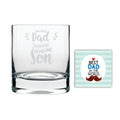 Whiskey Glass for Dad - Proud Dad of a Freaking Awesome Son, 325 ml