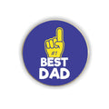 No.1 Dad Round Fridge Magnet - Personalised Gift