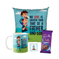 Father and Son Coffee Mug Hamper with Dairy Milk Silk