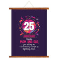 25th Anniversary Thanks Mom and Dad Scroll Card - 18x24