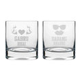 Gabru Brother & Dabang Bhabhi Whiskey Glasses - Set for Couples