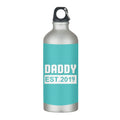 New Dad Est 2023 Personalised Steel Sipper Bottle