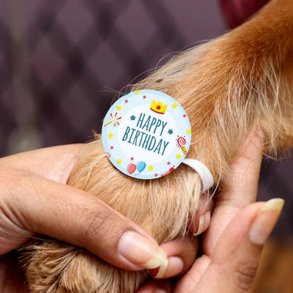 TheYayaCafe Dog Rakhi Rakshabandhan Gifts for Pets Paw Accessories, Happy Birthday Rakhi for Dog, Cat, Puppy, Fur Baby from Sister, Didi, Behan