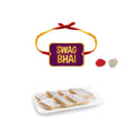 Swag Bhai Printed Rakhi with Kaju Katli 1 kg - Combo of 2