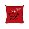 I Love Your Stupid Face Velvet Cushion with Filler - 12x12 inches