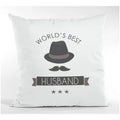 World's Best Husband Velvet Cushion Cover