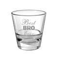Best Bro Ever Conical Whiskey Glass with Coaster 350ml - Rakhi