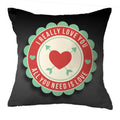 Cushion Cover I Really Love You - Personalised Gift for Couples