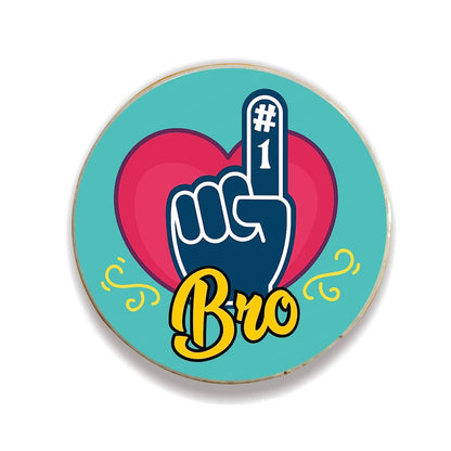 No 1 Bro Fridge Magnet