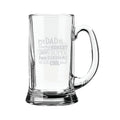 Handsome Cool Dad Engraved Beer Mug, Personalised