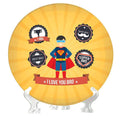 I Love You Super Bro Decorative Plate - Bhai Dooj Gift