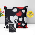 Be Mine Hamper Combo - Ceramic Mug, Cushion Cover & Magnet