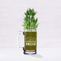 World's Best Husband and Dad Lucky Bamboo Plant with Printed Mug