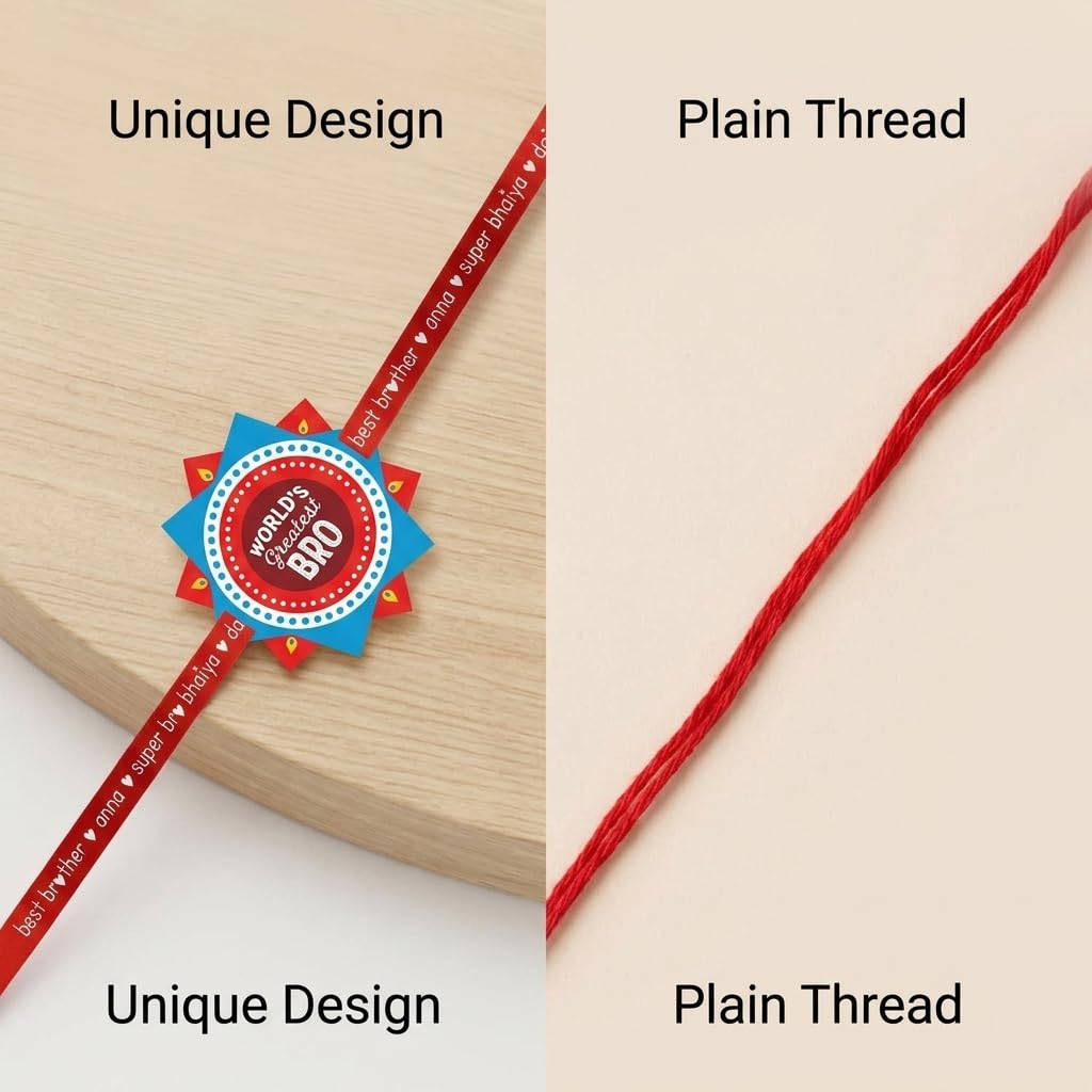 World's Greatest Bro & Lion Baby Bro Kids Rakhi - Set of 2