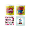 Super Mom Super Dad Coffee Mug Set of 4