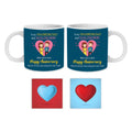 Charming Dad Darling Mom Couple Coffee Mugs & Coasters Set of 4