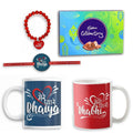 Mere Pyare Bhaiya Bhabhi Mugs & Rakhi with Cadbury Combo