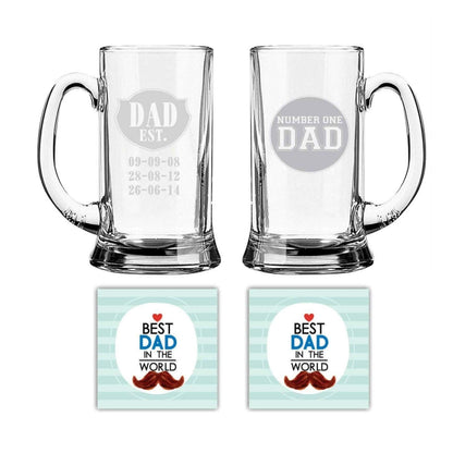 Number One dad & Dadest Beer Mug