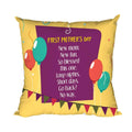 Cushion Cover - First Mother's Day Yellow Velvet 12x12