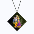 Radhe Krishna Car Hanging Accessory for Good Luck & Decor