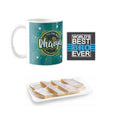 World's Best Bhaiya Coffee Mug, Coaster & Kaju Katli Rakhi Combo