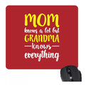 Grandma Knows Everything Mouse Pad - Gift for Grandmother