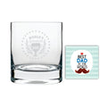 World's Greatest Dad Trophy Engraved Whiskey Glass