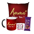 Amma I Love You Mug & Cushion Combo with Dairy Milk Silk