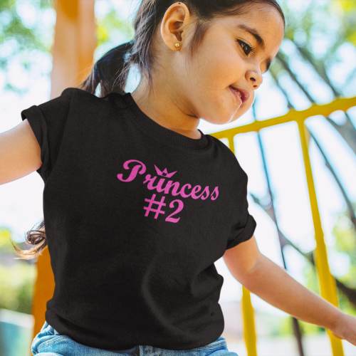 Princess No.1 and No.2 Mom and Daughter Family T-Shirt