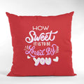 Sweet to be Loved Velvet Cushion with Filler - 12x12 inches