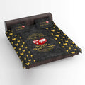 World's Best Couple Personalised Double Bedsheet with 2 Pillow Covers