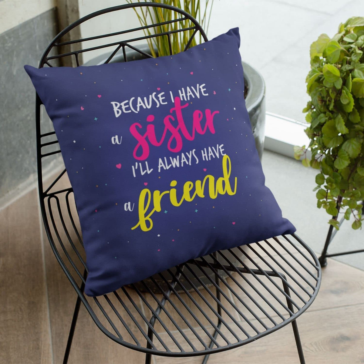 Coolest Sis Cushion with Filler - Personalised Rakhi Gift