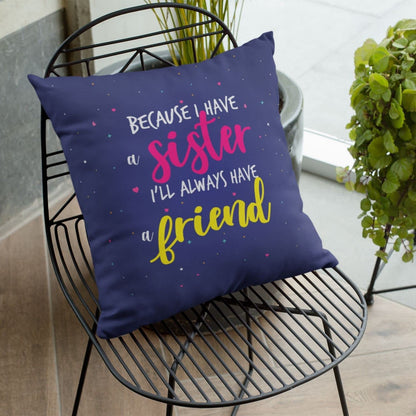 Coolest Sis Cushion with Filler - Personalised Rakhi Gift