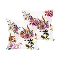 Beauteous Bird Floral Cushion Cover Set of 2, 24x24 inches