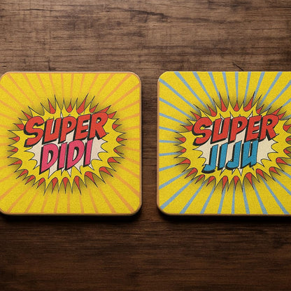 TheYaYaCafe® Rakhi Gift for Didi Jiju | Super Didi Jiju Combo | Set of 6 with 2 Coffee Mugs, 2 Cushion Covers & 2 Coasters | Rakhi Gift Hamper for Sister and Brother-in-Law