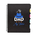 My Dad My Hero Printed Notebook - Personalised Dad Gift