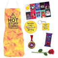 Apron, Chocolate & Medal Gift Hamper for Wife (Set of 7)