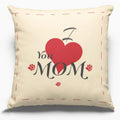 I Love You Mom Velvet Personalised Cushion Cover