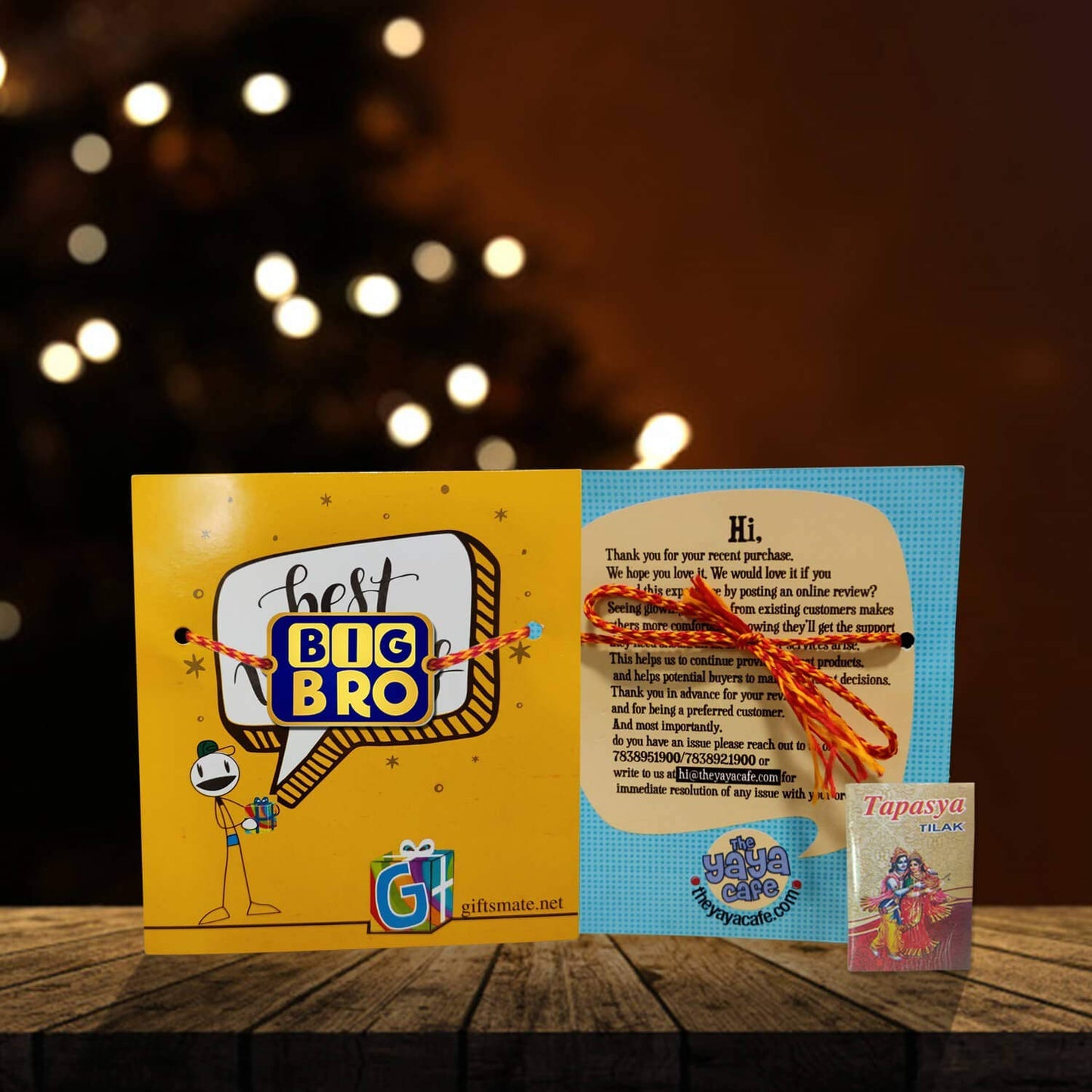 TheYaYaCafe Big Little Bro Printed Raksha Bandhan Rakhi (Set of 2)