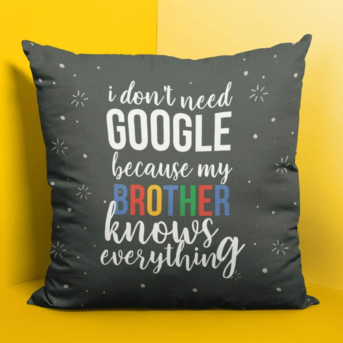 Best Bro Cushion Cover 12x12 - Rakhi & Birthday Gift