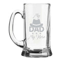 My Dad My Hero Engraved Beer Mug, Personalised