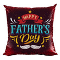 For Father Magic Sequin Cushion with Filler 12x12 Cotton