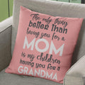 Mommy To Be Velvet Cushion Cover - Baby Shower Gift, 12x12