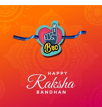 No.1 Bro Kids Rakhi for Little Brother